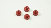 UK-Aluminum Battery Holder Nut Red (4pcs) SWORKZ