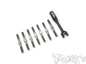 UK-64 Titanium Turnbuckle Set For Team HB D418 T-WORK'S
