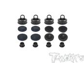 UK-Black Hard Coated 7075-T6 Alum Diaphragm Shock Cap ( For Associated rc8b3.1) T-WORK'S