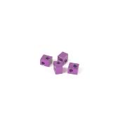 UK-Purple Alloy Pivot Blocks 1/8 (4) SCHUMACHER