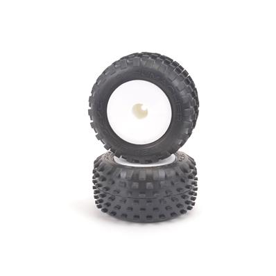 UK-Stagger Rib-Yell-Truck Tyre - Pre-Glued pr SCHUMACHER RACING