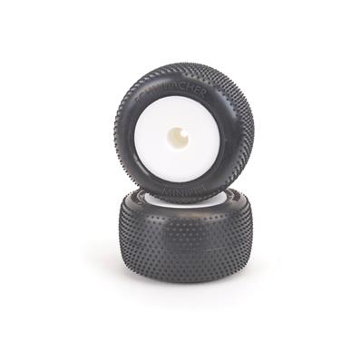 UK-Mini Pin - Yell-Truck Tyre - Pre-Glued pr SCHUMACHER RACING