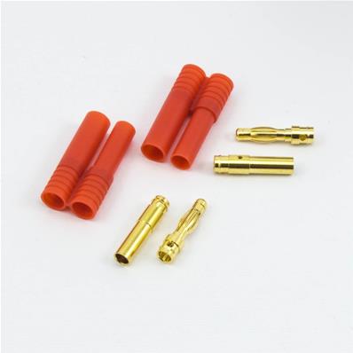 UK-4.0mm BULLET CONNECTOR MALE/FEMALE (2pcs) ULTIMATE RACING