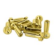 UK-LOWPRO 4MM BULLET PLUGS - 10PCS 1UP RACING