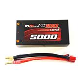 UK-Accu Lipo shorty 5000 100c 2s 7.4v (prise PK de 4mm) 2S2P WS-LINE