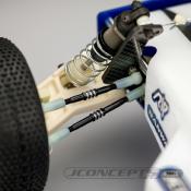 UK-RC10 Worlds Fin Titanium Turnbuckle Set BLACK J-CONCEPT