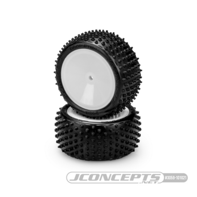 UK-Drop step pink compound pre-mounted on 3348w wheels buggy 1-10th J-CONCEPTS