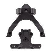 UK-RC10B7 FT Top Plate and Ballstud Mount, carbon TEAM-ASSOCIATED