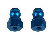 UK-RC10B7 Shock Bushings, 8mm, blue aluminum TEAM-ASSOCIATED