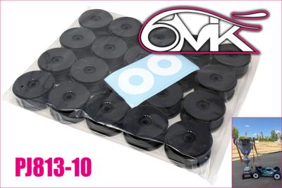 UK-Pack of Rims 1/8 MEGA Noire HARD (10 paires) 6-MIK