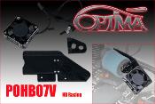 UK-HB D8 Fuel tank protector + Fan post OPTIMA