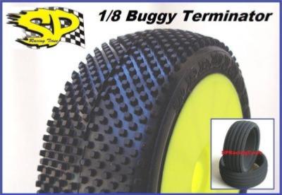 Tyres 1/8th TT SP Racing Glued on rims