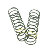 UK-Shock Spring Set (rear, 1.5 x 10.0T, 3.59lb/in, 83mm, yellow) TEKNO-RC
