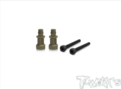 UK-Hard Coated 7075-T6 Alum. Front / Rear Shock Standoffs ( Team Associated RC8 B4 ) 2pcs. T-WORK'S