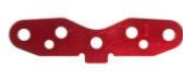 UK-SP Rear Suspension Plate1°(Red MP777) KYOSHO