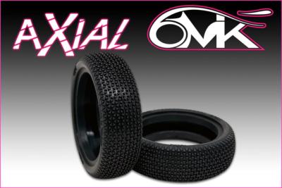 UK-Tire AXIAL Front 4x2 alone - GREEN (2) 6-MIK