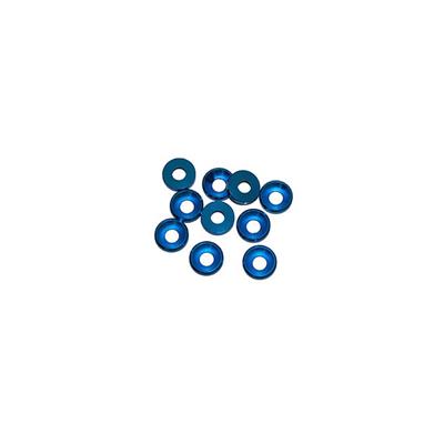 UK-M4 Alum. Countersunk washer dark blue (10) DONUTS RACING