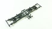 UK-S12-2 Rear Lower Arm Set in Carbon-composite Material (Hard) SWORKZ