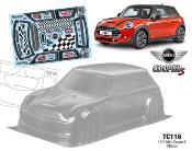 UK-1/10 Bodyshell Mini COOPER S 190mm (unpainted) TEAM C