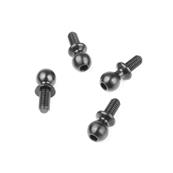 UK-Ball Stud (5.5mm, short neck, 6mm thread, 4pcs) TEKNO-RC