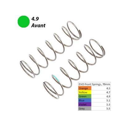 UK-Ressorts 16mm avants EVO 4.9 verts (2) 8B 4.0 LOSI