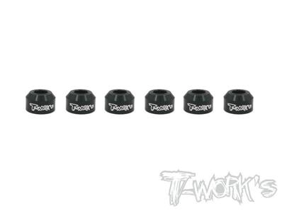 UK-Alum. Drive Shaft Safety Collar 6pcs. ( For Xray XB4 ) T-WORK'S