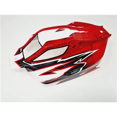 UK-Vision body paint (Red/White) 1/8 buggy for S35-4E Sworkz and MBX8E Mugen Electro BITTYDESIGN