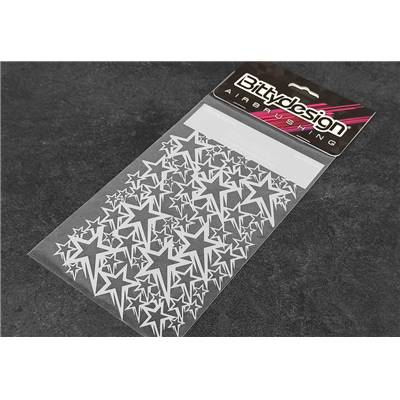 UK-Vinyl stencil 'Stars V1' BITTYDESIGN