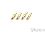 UK-4mm Gold Plated Dual Battery Plug ( 4pcs. ) T-WORK'S