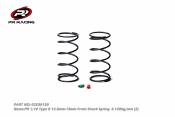 UK-Type R 12.8mm-13mm Front Shock Spring 0.120kg/mm Red+Green (2)