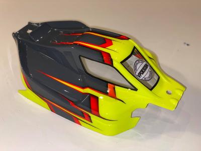 UK-Vision body paint (Yellow/Grey) 1/8 buggy for S35-4 Sworkz Nitro BITTYDESIGN