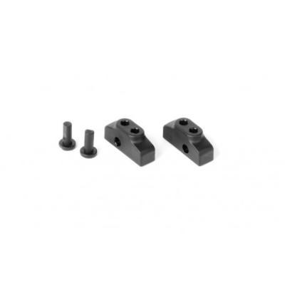 UK-Composite Adjustable Battery Holder & Backstop (2+2) X-RAY