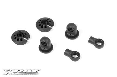 UK-T4 Composite Shock Parts (2)  X-RAY