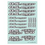 UK-Speed Pro Decal 2017 White And Black O.S