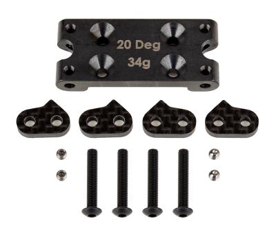 UK-RC10B6 FT Bulkhead Set, 20 deg, steel TEAM-ASSOCIATED