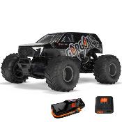 UK-1/10 GORGON 4X2 MEGA 550 Brushed Monster Truck RTR with Battery & Charger, Black ARRMA