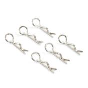 UK-Body clips Small silver (6) FASTRAX