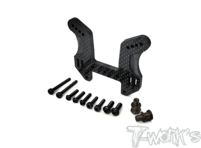 UK-Graphite front shock tower 5mm With short Standoffs ( For Kyosho MP10 ) T-WORK'S