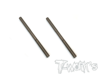 UK-DLC coated Arm Shaft front 4x64.5mm For Kyosho MP9 TKI3/TKI4 /MP9E /MP9E EVO 2pcs. T-WORK'S