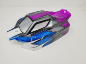 UK-VS2 Body painted white/blue/gun metal for Hobao VS2 HOBAO RACING