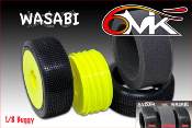 UK-Tires WASABI 1/8eme + rims Ultra + FOAM (2) 6-MIK