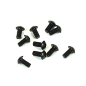 UK-M3x6mm Button Head Screws (black, 10pcs) TEKNO-RC
