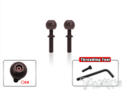 UK-Spring Steel Pillow Ball ( For RC8 B4/B4E/B3/B3E/B3.2/T3.2/T3.2E ) 2pcs. T-WORK'S