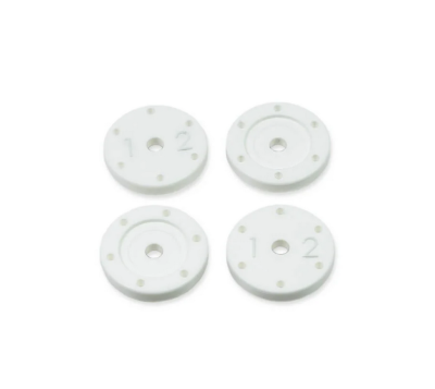 UK-Shock piston set (flat / flat, all 16mm shocks, 6x1.2, 4pcs) ET/NT48 2.2 TEKNO-RC