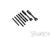 UK-Titanium Black Coating Turnbuckle Set (For Team Associated RC8 B4.1 ) T-WORKS