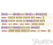 UK-Gold Plated Steel Screw Set 126pcs. ( For Team Associated RC10 B7.1C ) T-WORK'S