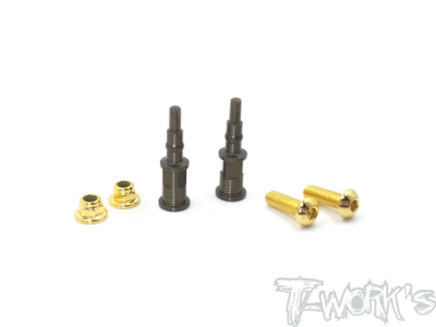 UK-Hard Coated 7075-T6 Alum. Shock Standoffs +5mm ( For TENKO NB48 2.0/EB48 2.0 ) 2pcs. T-WORK'S