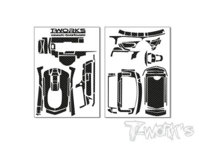 UK-3D Graphite Radio Skin Sticker ( For Sanwa MT-5 ) T-WORK'S