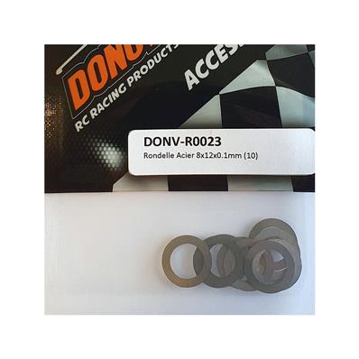 UK-Steel Washer 8x12x0.1mm (10)  DONUTS RACING