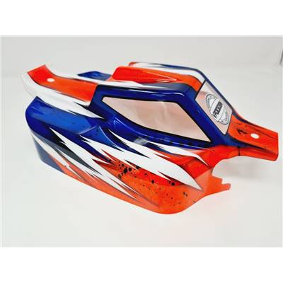 UK-Painted body ST-4 Falcon blue/orange/white for S35-4E SWORKZ